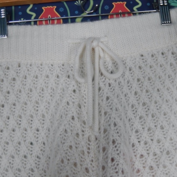 NoName Ruth 100% Cashmere Knit Cream Ivory Crochet Shorts Nwt M - Picture 6 of 8